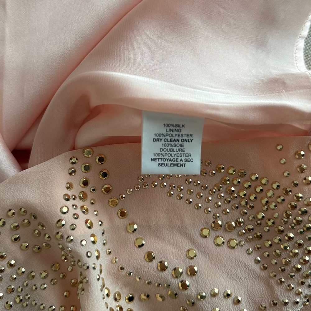 Trina Turk Pink Cream Embellished Mini Dress - Picture 7 of 7